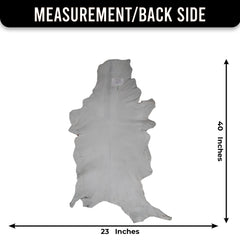 Goat Skin Rug: Tri-Color genuine Goat hide rug