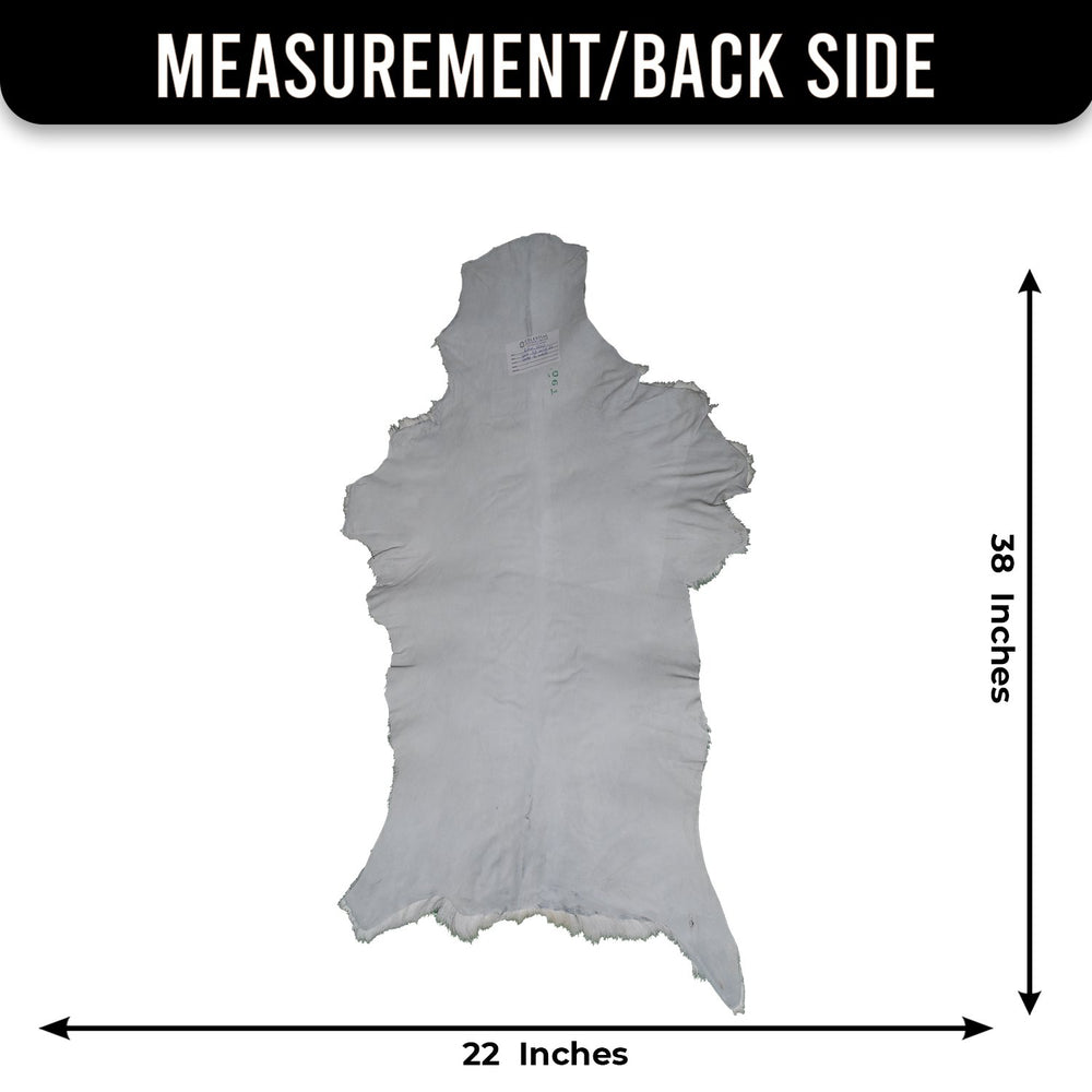 Luxury Grey & White Natural Goat Skin Rug - Serene - Tranquil Wall Decor - Sustainable, Eco-Friendly, Non-Slip Backing - Hypoallergenic - - Celestial Leather Limited