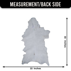 Goat Skin Rug: Tri-Color genuine Goat hide rug