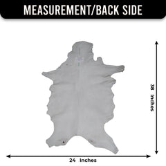 Rustic Dark Brown Goat Hide Rug - Genuine Leather for Timeless Home Styling