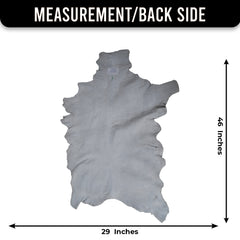 Rustic Brown and White Goat Skin Rug - Unique Pattern for Modern and Classic Décor