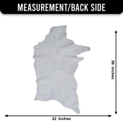 Natural Hair-On Dark Brown Goat Skin Rug - Elegant and Durable for Any Room