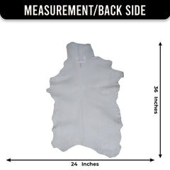 Decorative Brown and White Goat Hide Rug - Perfect for Floor or Wall Accents