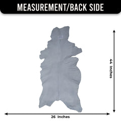 Rustic Dark Brown Goat Hide Rug - Genuine Leather for Timeless Home Styling