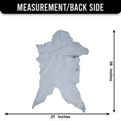 Premium Dark Brown Goat Skin Rug - Durable and Stylish Accent for Any Room