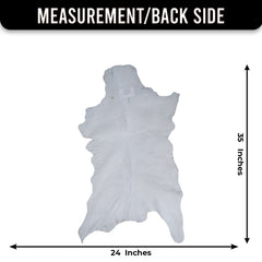 Goat Skin Rug: Tri-Color genuine Goat hide rug