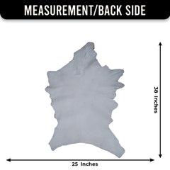 Brown and White Handmade Goat Skin Rug – Classic Elegance for Your Home