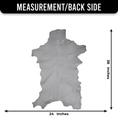 Luxury Dark Brown & White Goat Skin Rug - Soft, Hypoallergenic & Non-Shedding - Non-Slip Backing, Eco-Friendly - Handmade Natural Beauty for Home - Celestial Leather Limited