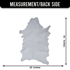 Luxury Brown and White Goat Hide Rug with Unique Patterns | Premium Hair-On Goat Skin Rug for Home Decor