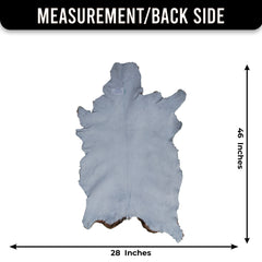 Handcrafted Brown and White Goat Skin Rug - Soft, Durable, and Elegant Décor