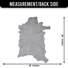 Goat Skin Rug: Tri-Color genuine Goat hide rug