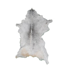 Luxury Grey Goat Skin Rug - Hypoallergenic Non-Shedding Floor Rug with Suede Back for Safety - Handmade Eco-Friendly Home Decor - Celestial Leather Limited