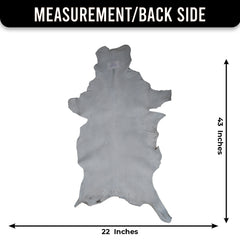 Authentic Dark Brown Goat Hide Rug - Unique Pattern for Modern and Classic Décor