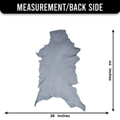 Elegant Dark Brown Goat Skin Rug - Natural Hair-On Accent for Floors or Walls