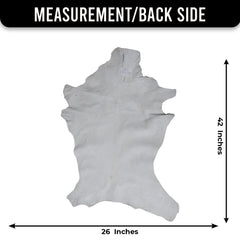 Luxurious Brown and White Goat Hide Rug - Premium Hair-On Rug with Unique Patterns and Non-Slip Suede Back - Sustainable and Eco-Friendly