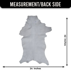 Elegant Brown and White Goat Hide Rug - Perfect Accent for Living Room or Bedroom