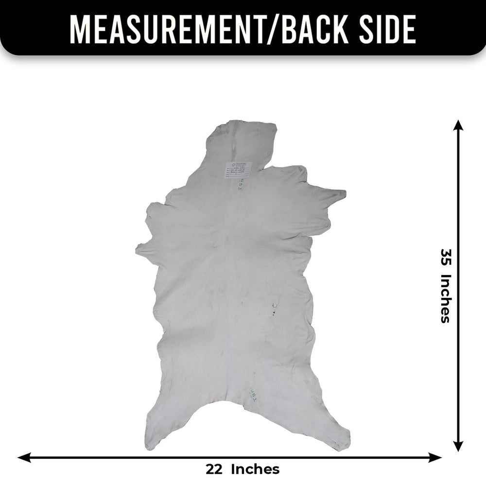 Luxury Brown & White Goat Skin Rug Handmade from Pure Goat Skin Leather - Soft, Durable, Eco-Friendly, Unique Colour Variations - Celestial Leather Limited