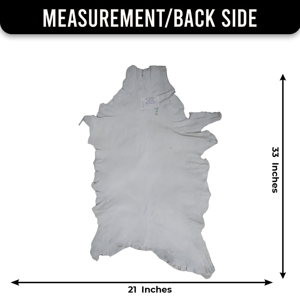 Luxurious Dark Brown & White Goat Skin Rug - Handmade from 100% Pure Goat Skin, Non-Shedding, Hypoallergenic, Eco-Friendly & Kid-Friendly - Celestial Leather Limited