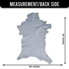 Luxurious Brown and White Goat Hide Rug - Natural Hair-On Leather for Home Styling