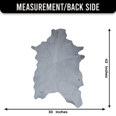 Luxury Black & White Genuine Goat Hide Rug | Premium Hair-On Skin Rug with Non-Slip Suede Back | Eco-Friendly - Sustainable - Celestial Leather Limited