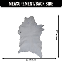 Authentic Dark Brown Goat Hide Rug - Unique Pattern for Modern and Classic Décor