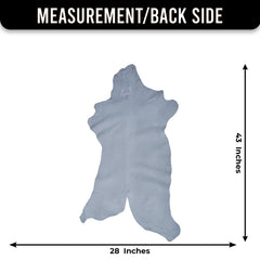 Brown and White Handmade Goat Skin Rug – Classic Elegance for Your Home