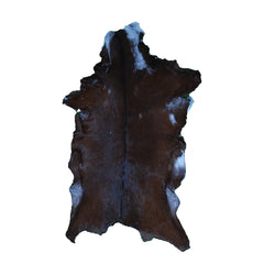 Premium Dark Brown Goat Skin Rug - Durable and Stylish Accent for Any Room
