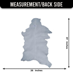 Natural Dark Brown Goat Hide Rug - Perfect for Modern and Rustic Spaces )