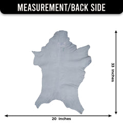 Goat Skin Rug: Tri-Color genuine Goat hide rug