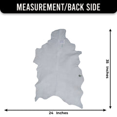 Elegant Black and White Goat Hide Rug - Perfect Accent for Any Room