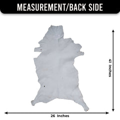 Handcrafted Tri-Color Goat Skin Rug - Soft and Durable for Elegant Interiors