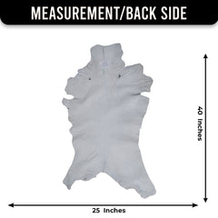 Luxurious Black and White Goat Skin Rug - Natural Hair-On Leather for Home Styling