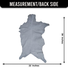 Grey and White Handmade Goat Skin Rug – Natural Luxury for Your Home