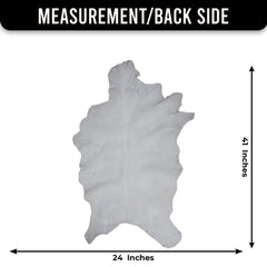 Black and White Handmade Goat Skin Rug – Natural Luxury for Your Home