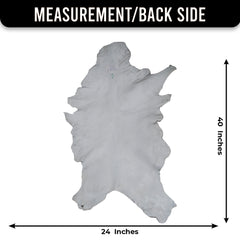 Handcrafted Dark Brown Goat Skin Rug - Genuine Leather for Luxurious Décor