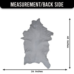 Handcrafted Black and White Goat Skin Rug - Soft and Durable Hair-On Leather