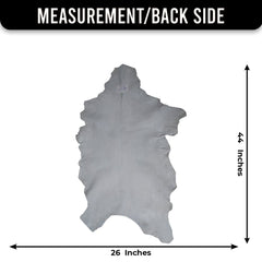 Luxurious Black & White Goat Skin Rug - Handmade Pure Goat Skin Floor Rug with Unique Color Variations, Soft & Eco-Friendly