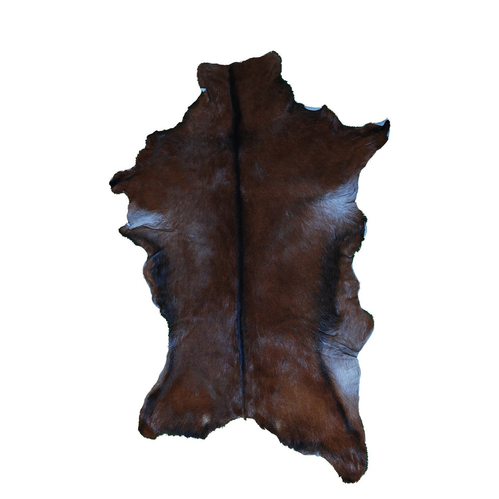 Luxury Brown & White Goat Hide Rug - Premium Natural Hair-on Goat Skin - Handcrafted Eco-Friendly Home Decor - Unique Patterns - Non-Slip - Celestial Leather Limited