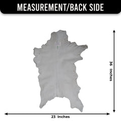 Luxury Brown and White Goat Hide Rug - Premium Handcrafted Hair-on Goatskin Rug with Non-Slip Suede Back, Sustainable and Eco-Friendly - Celestial Leather Limited