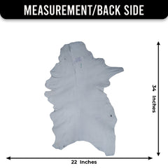 Luxurious Genuine Black & White Goat Skin Rug | Modern Home Decor | Hypoallergenic - Non-Shedding | Sustainable - Eco-Friendly