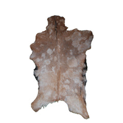 Celestial Tan Skin Rug - Soft, Durable, and Eco-Friendly - Handmade Pure Goat Skin Floor Rug - Non-Slip Suede Back