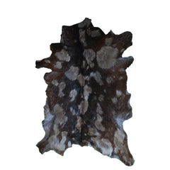 Goat Skin Rug: Tri-Color genuine Goat hide rug