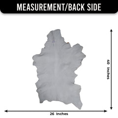 Luxury Brown and White Natural Goat Skin Rug with Modern Graphic Pattern for Stylish Wall Décor - Hypoallergenic and Non-Shedding,