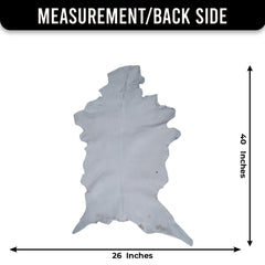 Luxury Black & White Goatskin Rug - Modern Décor, Soft - Pet-Friendly, Unique Natural Hair on Leather, Eco-Friendly Wall Art