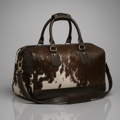 Handcrafted Cowhide Duffle Bag – Stylish Leather Travel Bags for Men & Women