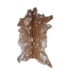 Luxury Handmade Brown & White Goat Skin Rug - Soft, Durable & Eco-Friendly Artisan Floor Rug with Unique Colour Variations