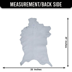 Luxurious Black White Handmade Goat Skin Rug - Unique Natural Beauty for Your Home