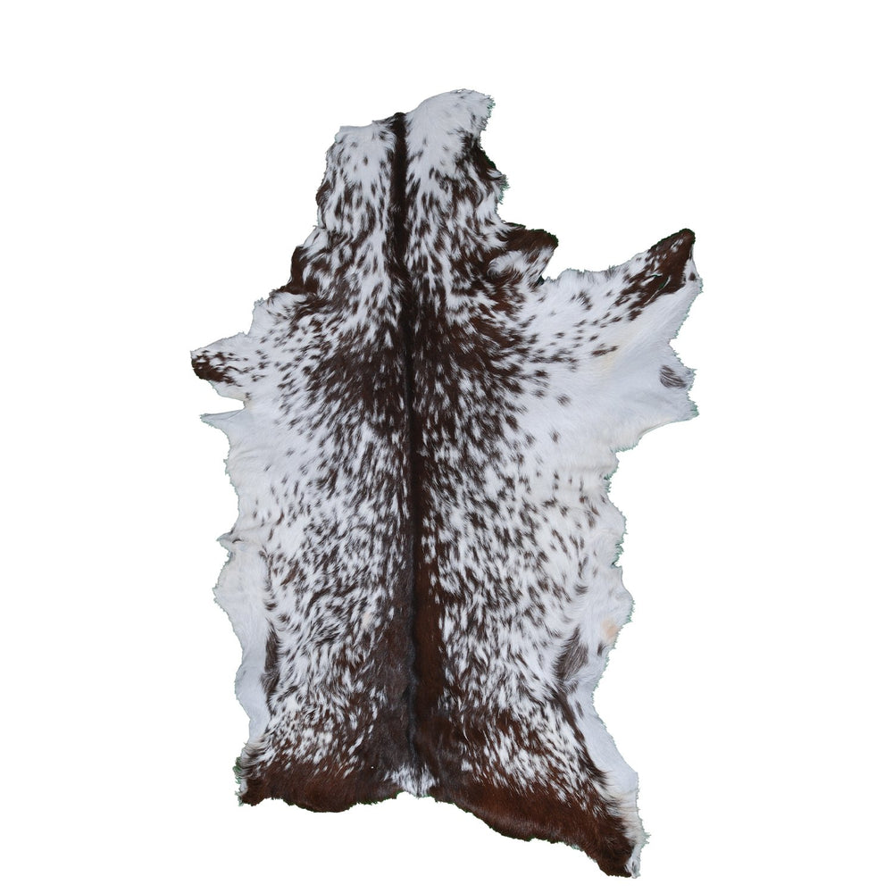 Luxury Handmade Black White Goat Skin Rug - Soft, Pet-Friendly, Non-Shedding, Eco-Friendly, Unique Colour Variations, Hypoallergenic - Celestial Leather Limited