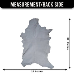 Sophisticated Black & White Goat Skin Rug - Modern Decor Accent for Home - Natural, Soft, and Unique Animal Skin Throw Rug - Celestial Leather Limited