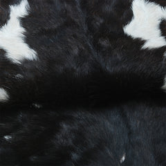 Goat Skin Rug, Black and white Handpicked for Quality, Unique Piece for Sale, Fast UK Delivery